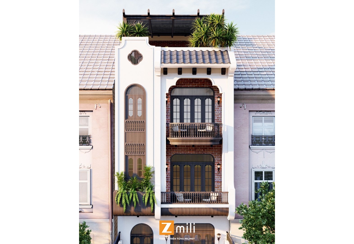 Nhà Liền Kề 6x14 – Indochine Charm