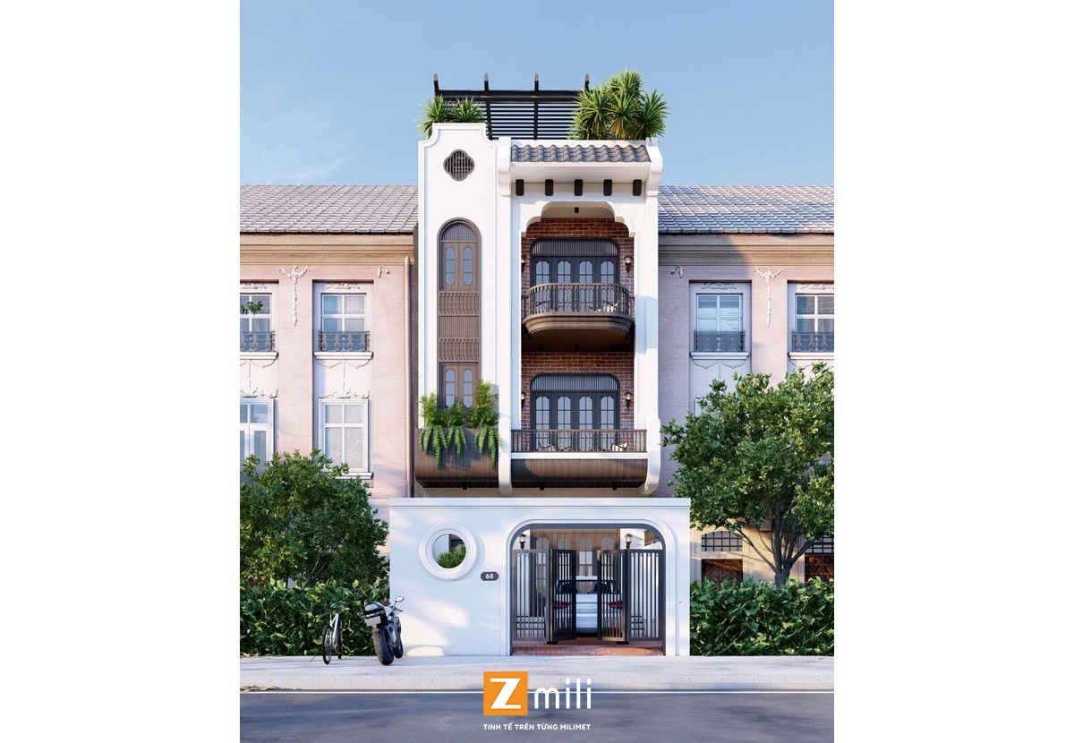 Nhà Liền Kề 6x14 – Indochine Charm