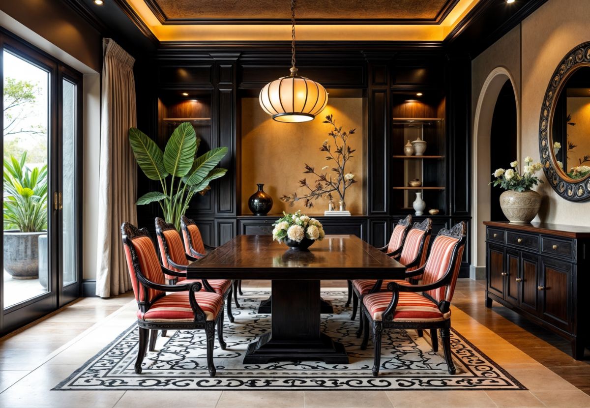 Phòng khách phong cách Indochine