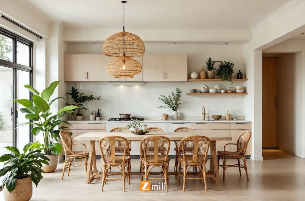 Phòng bếp phong cách Indochine - Zmili Design