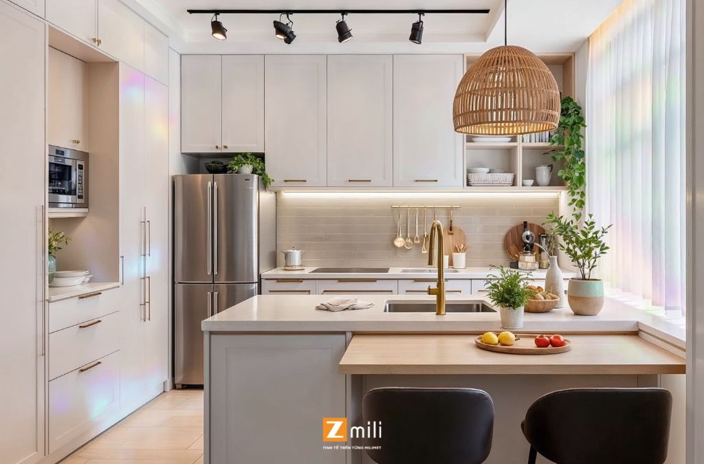Phòng bếp phong cách Indochine - Zmili Design