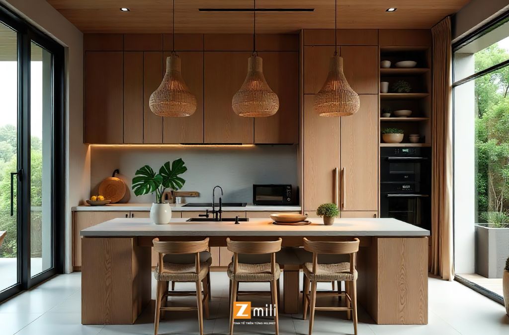 Phòng bếp phong cách Indochine - Zmili Design