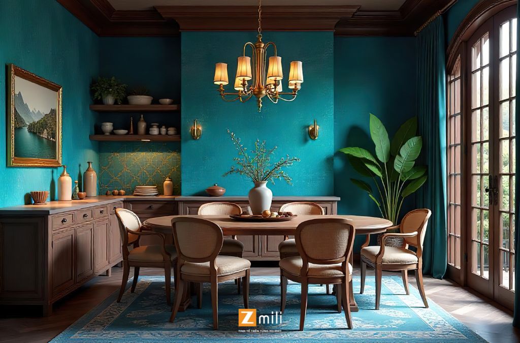 Phòng bếp phong cách Indochine - Zmili Design