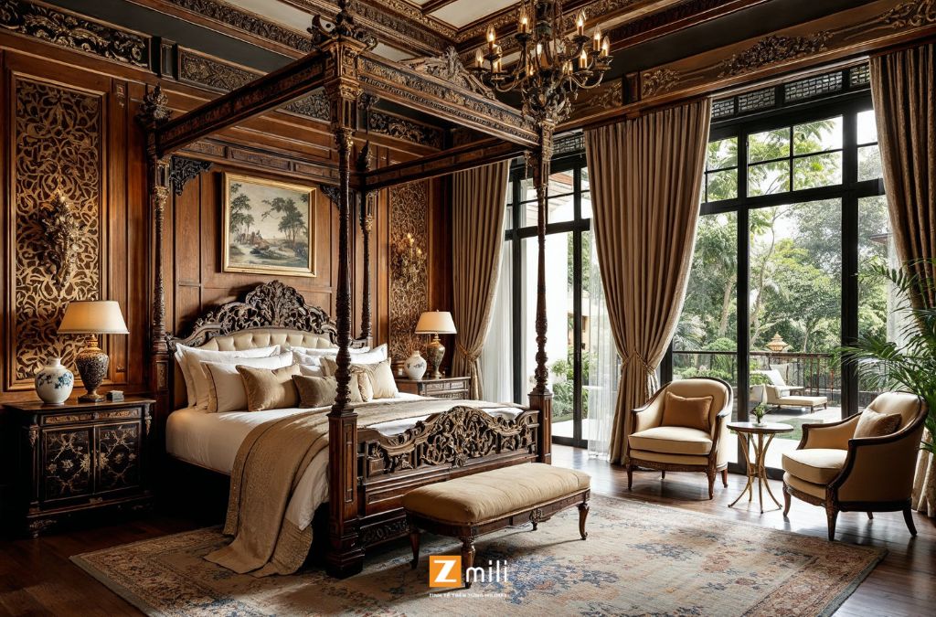 Phòng Ngủ phong cách Indochine - Zmili Design
