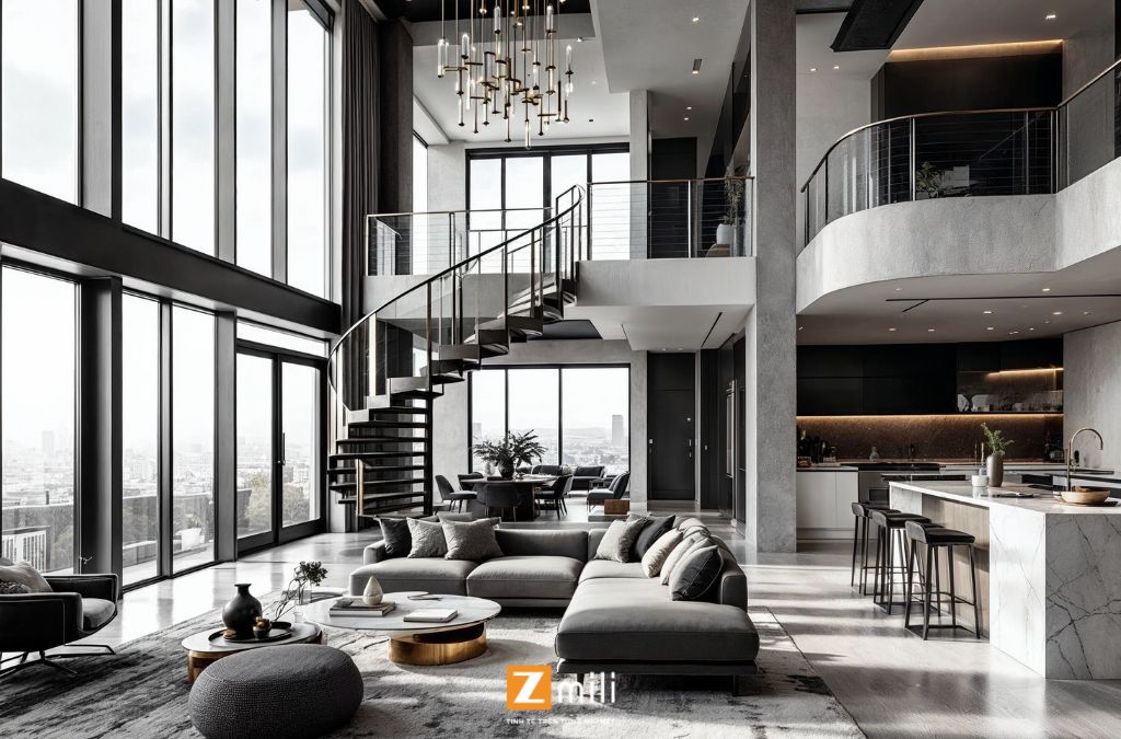 Mẫu nội thất penthouse - Zmili Design