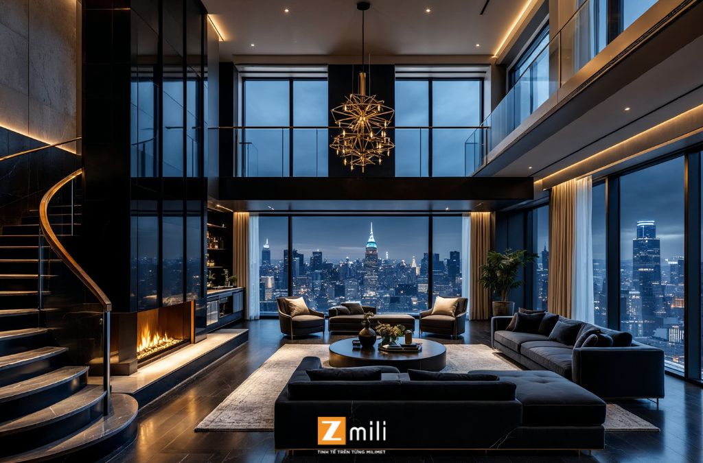 Mẫu nội thất penthouse - Zmili Design