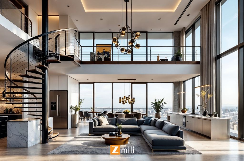 Mẫu nội thất penthouse - Zmili Design