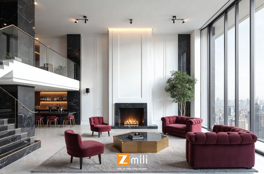 Mẫu nội thất penthouse - Zmili Design