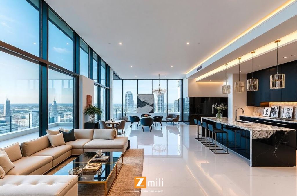 Mẫu nội thất penthouse - Zmili Design
