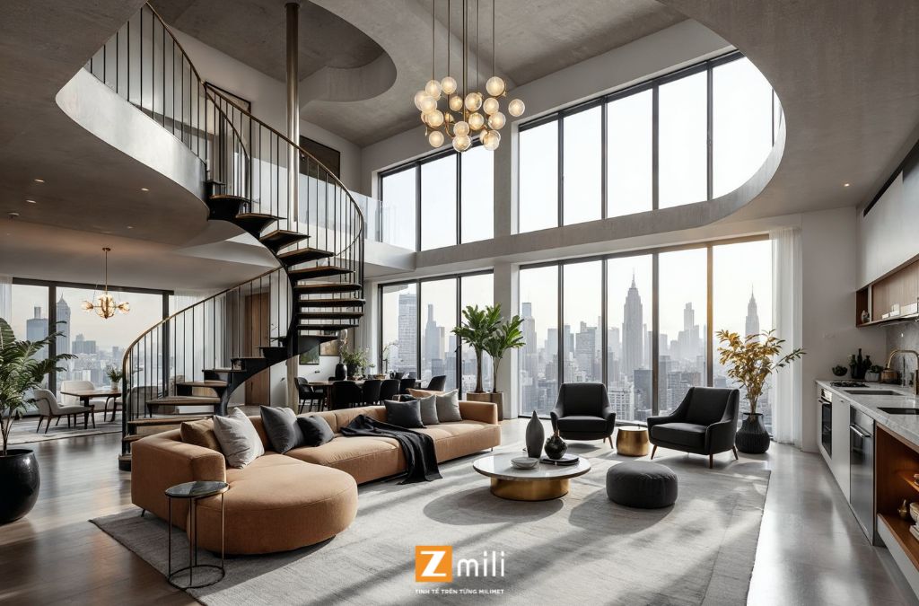 Mẫu nội thất penthouse - Zmili Design