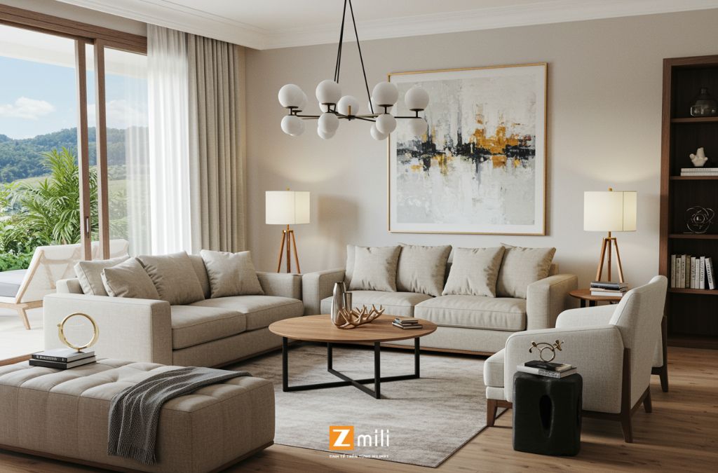 Những Yếu Tố Cần Lưu Ý Khi Thiết Kế Phòng Khách Biệt Thự