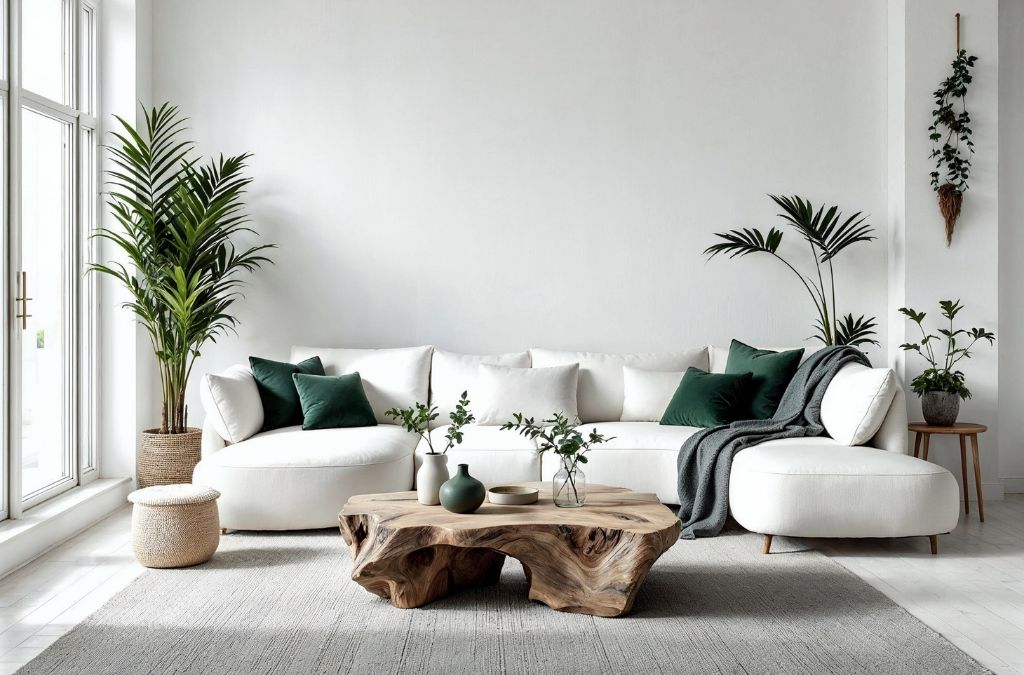 Mẫu phòng khách biệt thự hiện đại đẹp, đơn giản với không gian mở