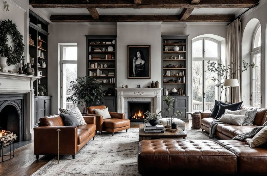 mẫu phòng khách tân cổ điển sang trọng, đẳng cấp