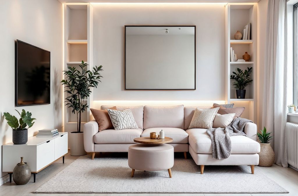 Sofa đơn dành cho phòng khách có không gian nhở hơn 30m2