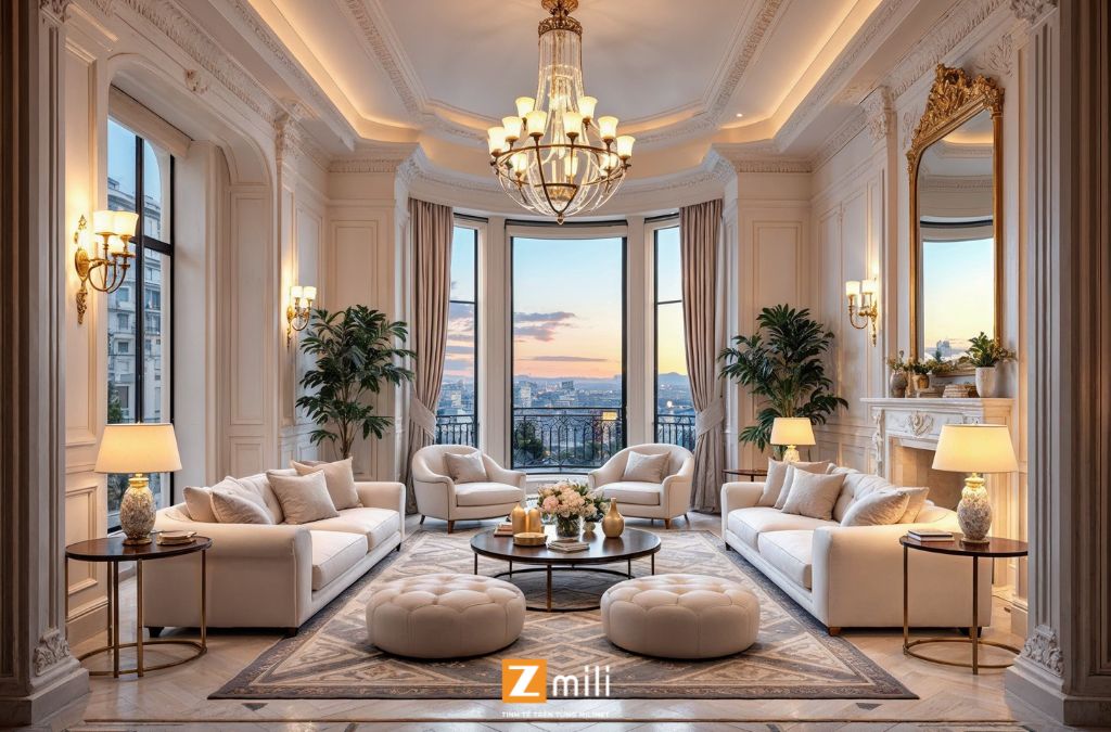 Mẫu thiết kế biệt thự theo phong cách cổ điển