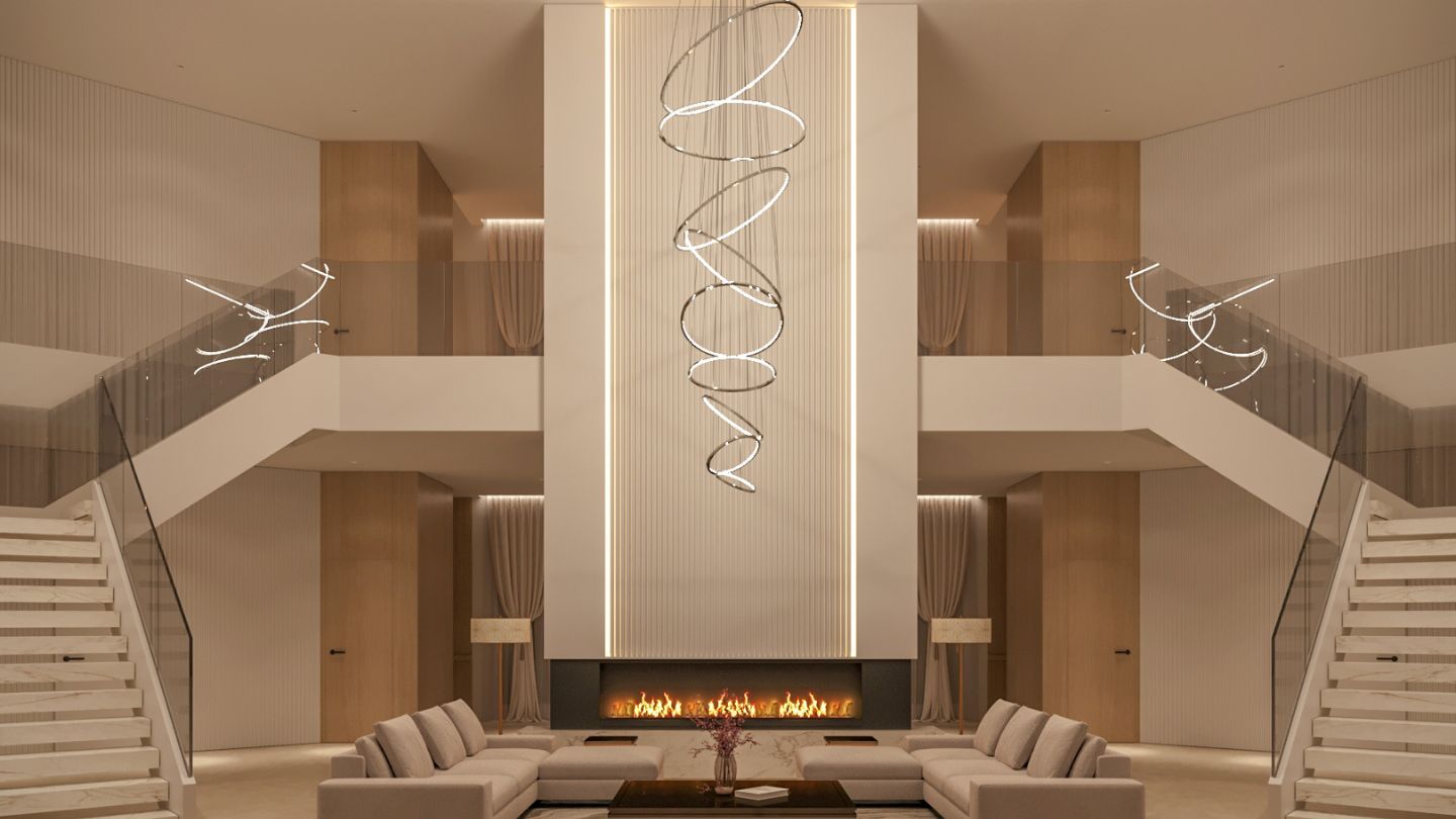 Phòng khách Đồng Mô Villa độc đáo, sang trọng