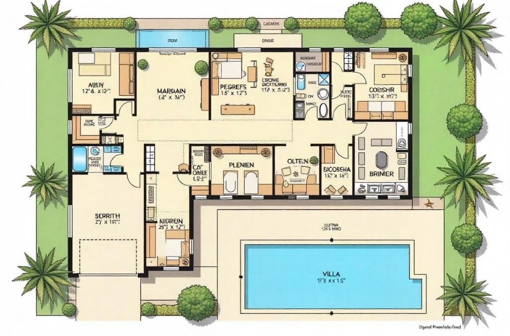 Mẫu thiết kế biệt thự đẹp với không gian thông thoáng và tiện nghi