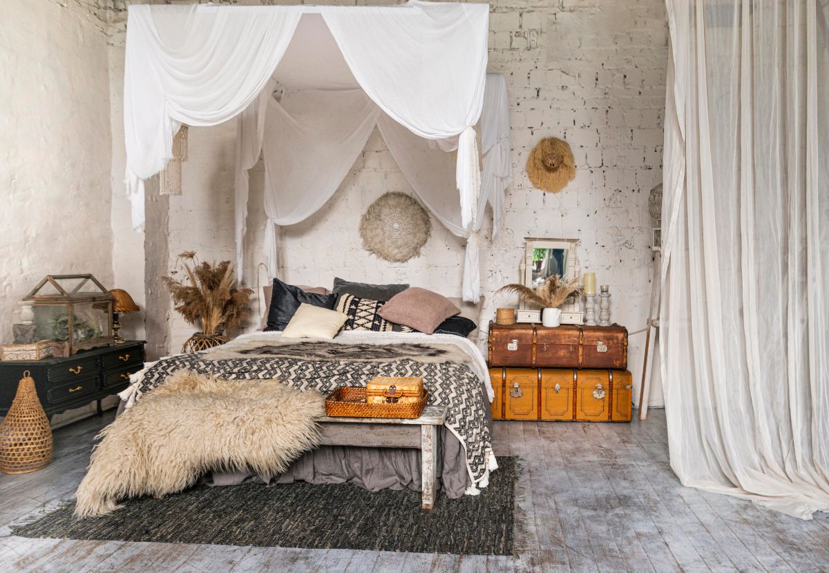 Mẫu decor phòng ngủ theo phong cách rustic mộc mạc, độc đáo