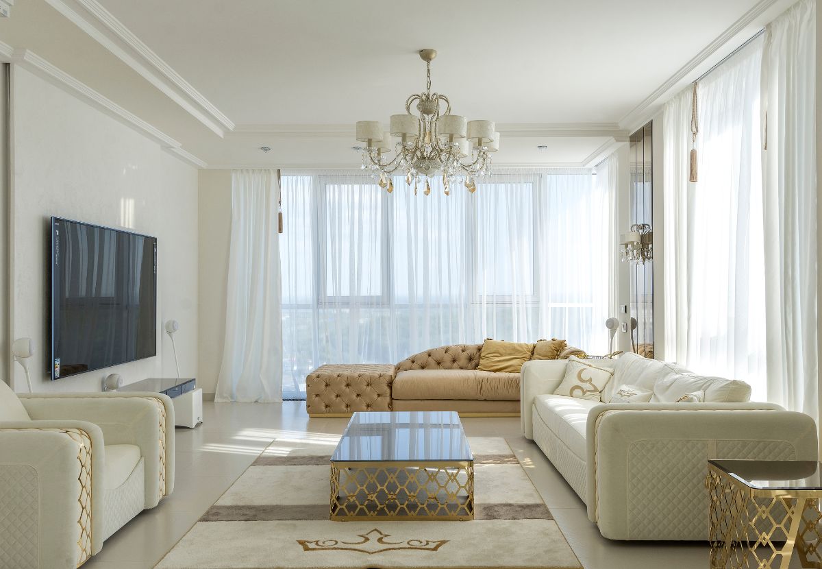 Mẫu phòng khách kết hợp phong các địa chung hải và hiện đại độc đáo