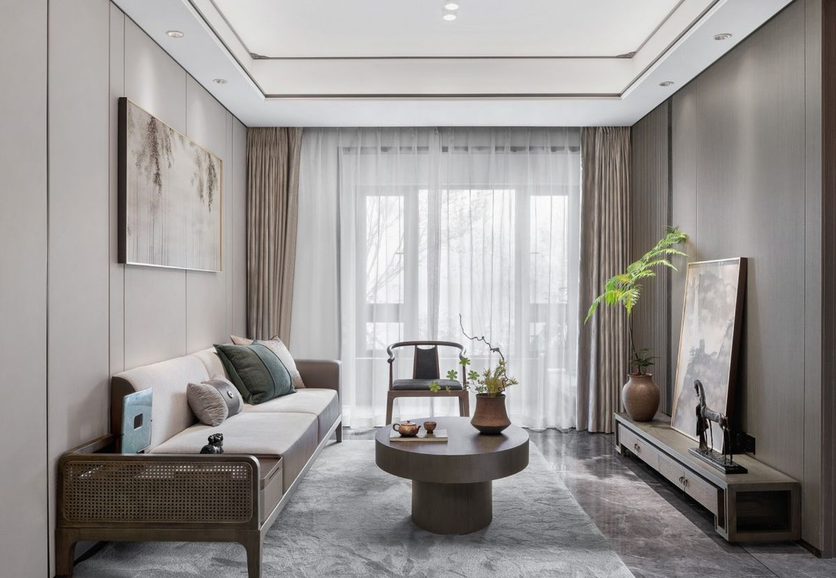 Mẫu phòng khách chung cư phong cách Indochine độc đáo, hoài cổ