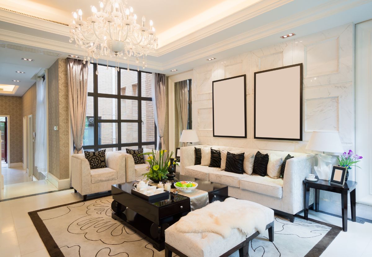 Mẫu phòng khách hiện đại, cổ điển với tranh treo tường là điểm nhấn