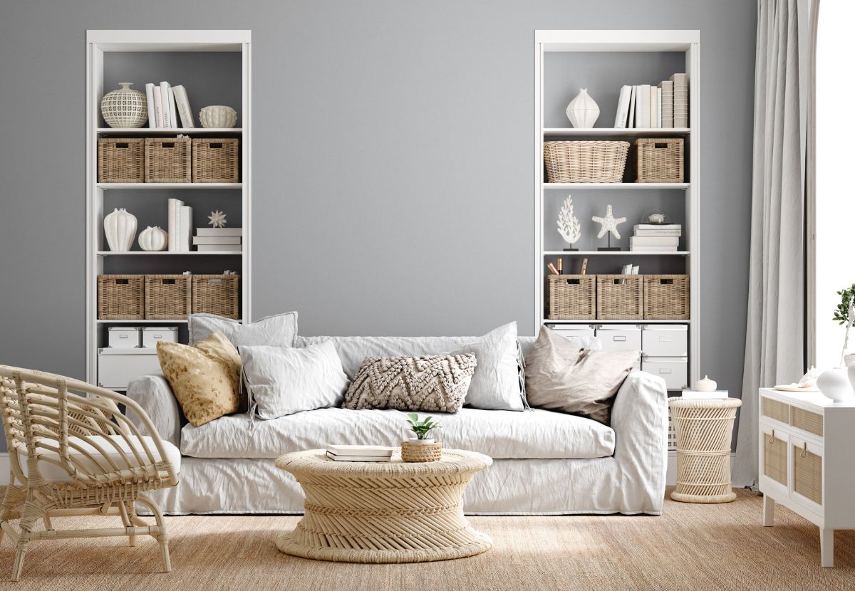 Mẫu phòng khách phong cách Boho mềm lại, độc đáo