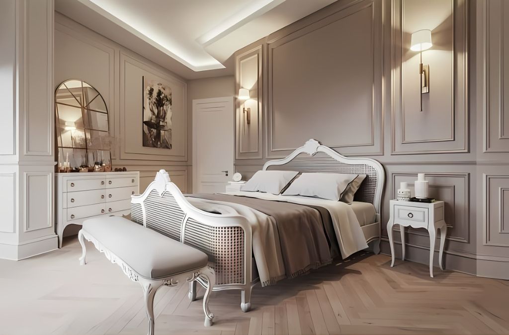 Mẫu nội thất chung cư phong cách tân cổ điển dàng cho 2 phòng ngủ ​​​​​​​