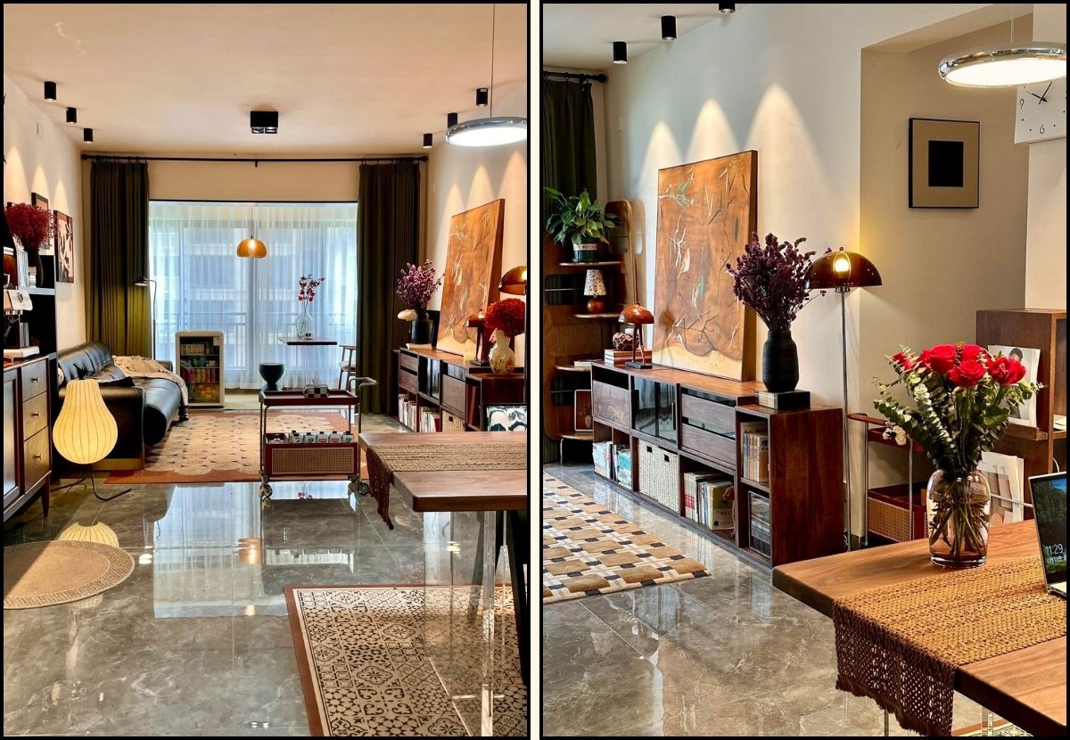 Mẫu nội thất chung cư tân cổ điển cho không gian 60m2