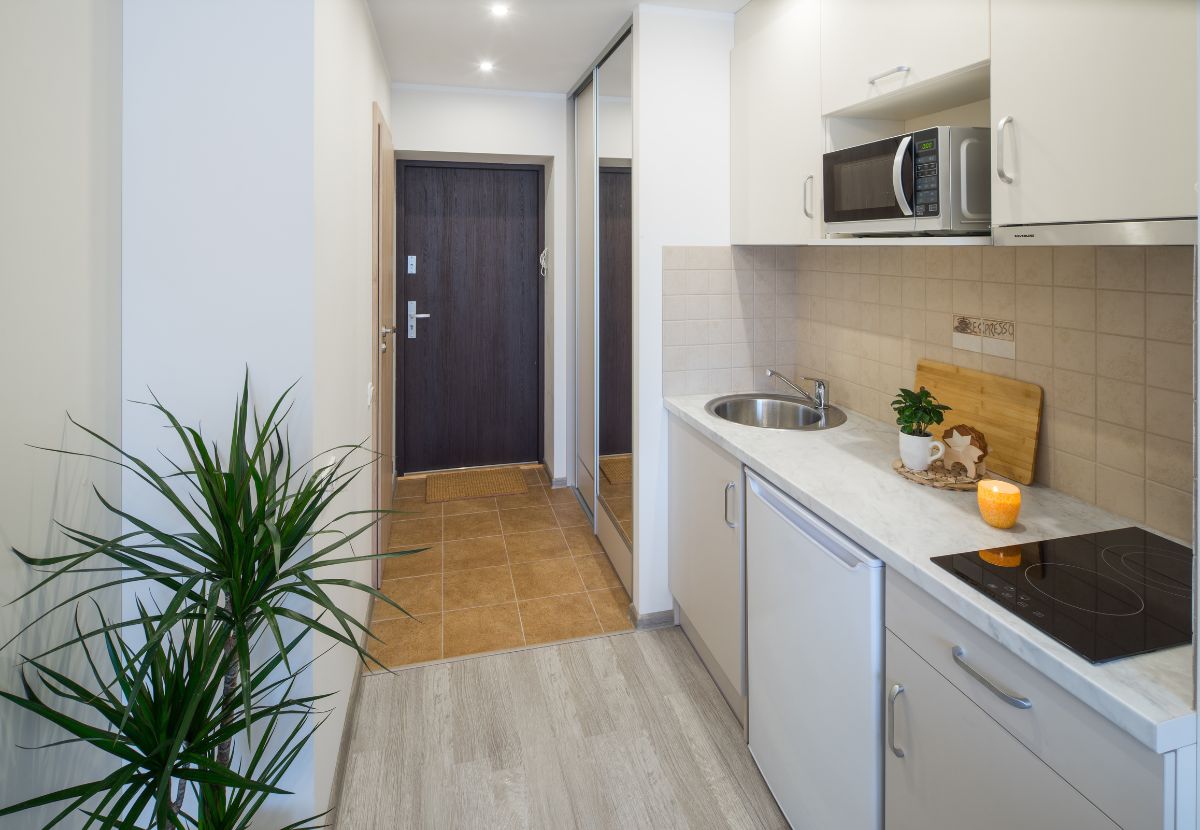 Mẫu decor nhà bếp cho phòng trọ 40m2