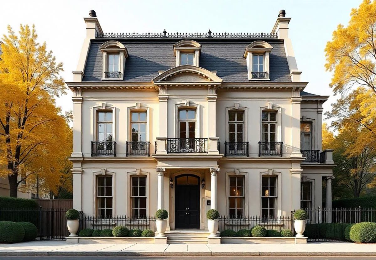 Mẫu nhà phố tân cổ điển với mặt tiền rộng 6m, rộng rãi, độc đáo