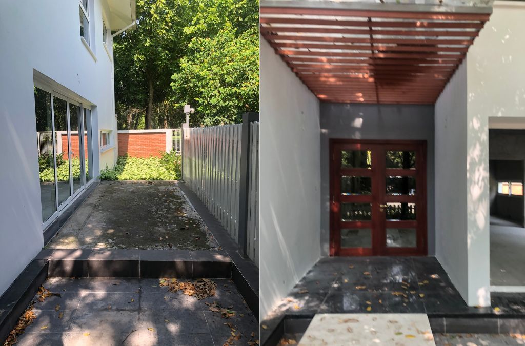 Ảnh hiện trạng ngoại thất dự án vườn Mai trước khi cải tạo