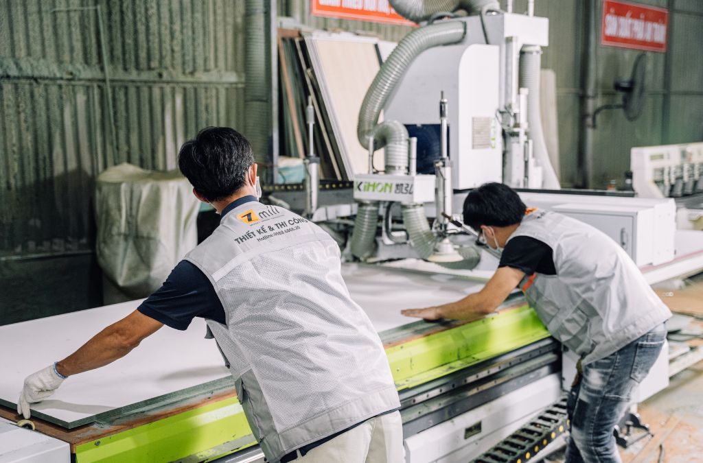 Nội thất được làm từ xưởng nội thất của Zmili Design