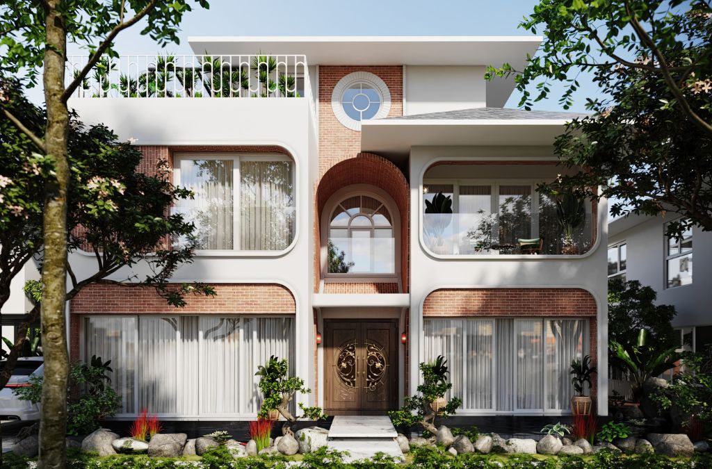 Hình ảnh biệt thự vườn Mai sau khi cải tạo với phong cách Indochine