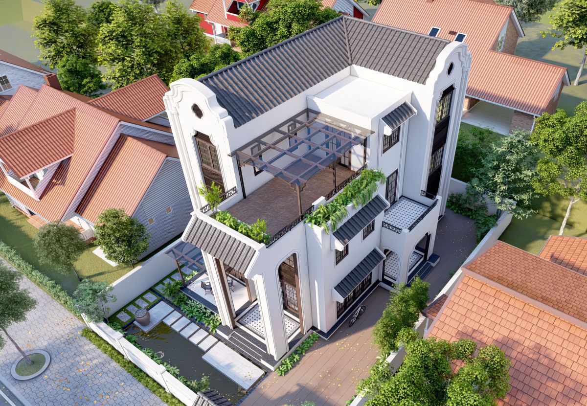 Mặt tiền là một trong những hạng mục cần ưu tiên khi cải tạo biệt thự cũ