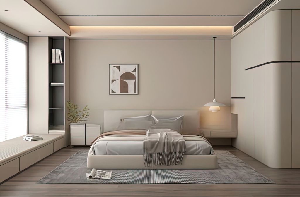 Chọn màu sắc thư giãn – vật liệu ấm áp – bố trí tối giản