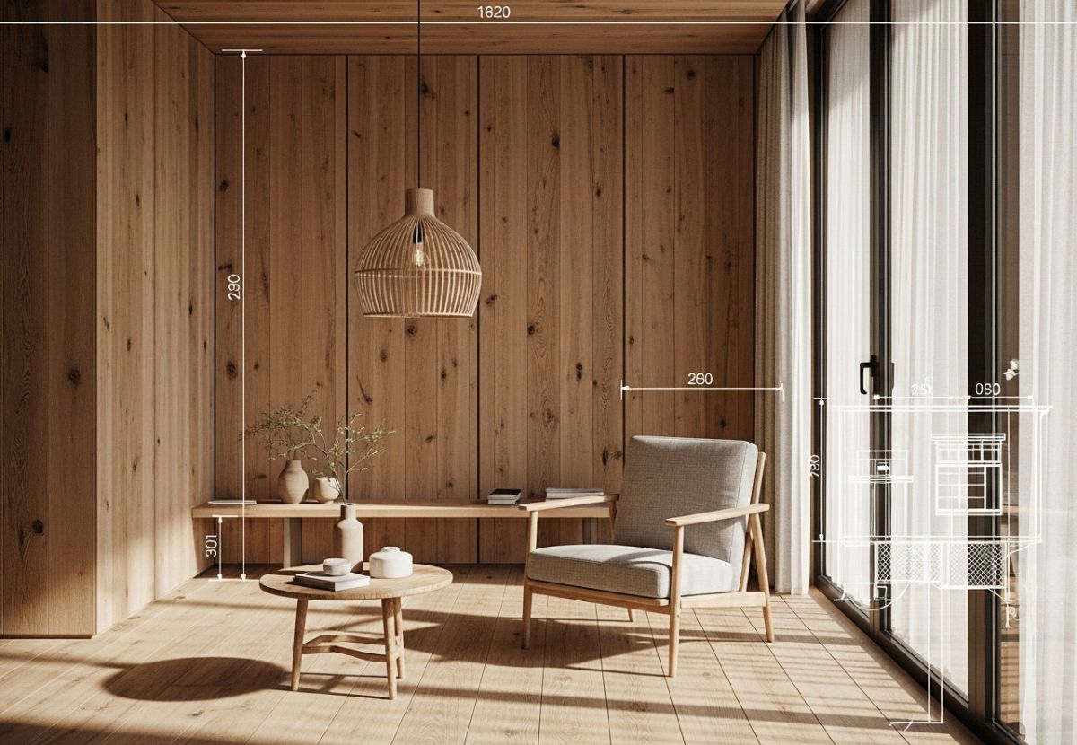 Trong Japandi, vật liệu tự nhiên giữ vai trò trung tâm