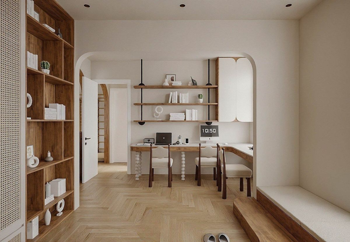 Japandi đề cao sự thoáng đãng nên việc bố trí nội thất cần có “khoảng thở”