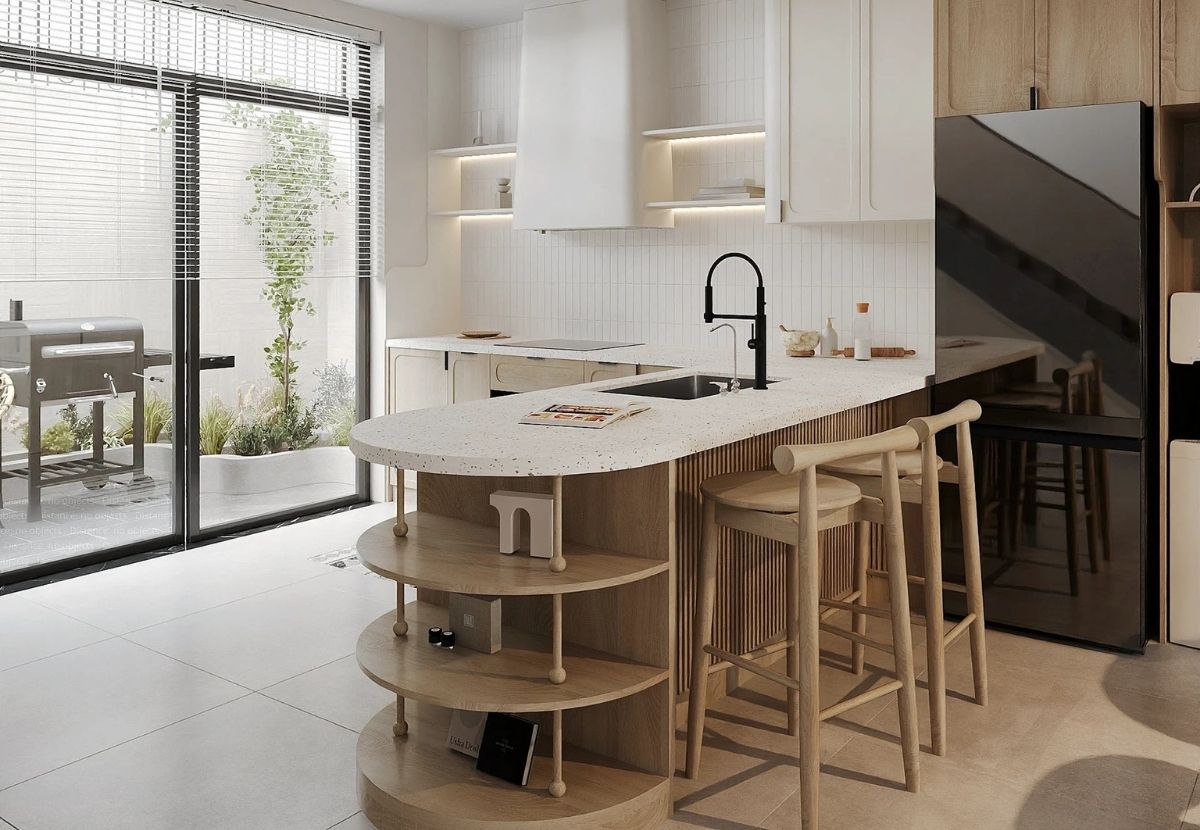  Nhà phố Japandi kết hợp kinh doanh