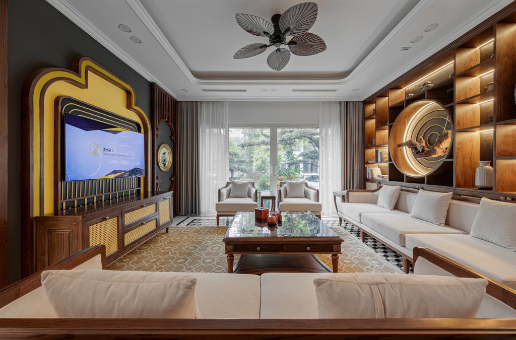 Mẫu cải tạo biệt thự vườn Mai với phong cách Indochine độc đáo