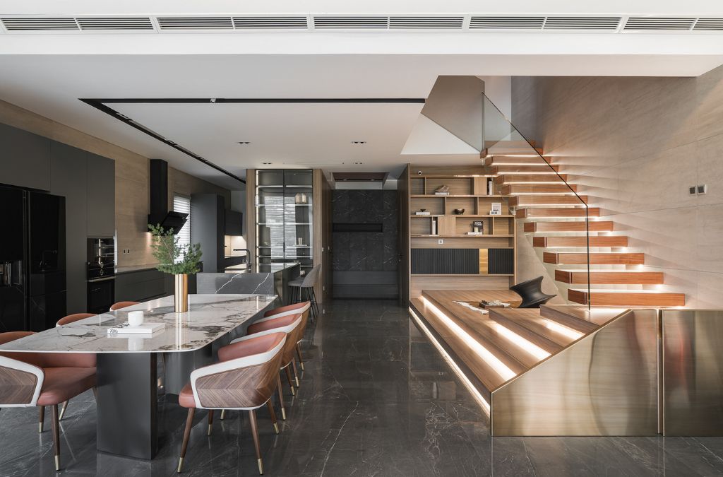 Mẫu phòng bếp hiện đại với hệ thống điện thông minh, thuận tiện sử dụng