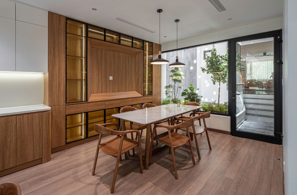 Phong cách hiện đại, tối giản làm chủ đạo giúp không gian gọn gàng, rộng rãi