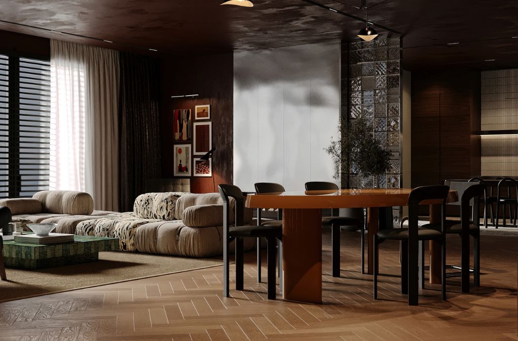 Đồ nội thất Mid-Century có đặc điểm là chân ghế thon nhỏ