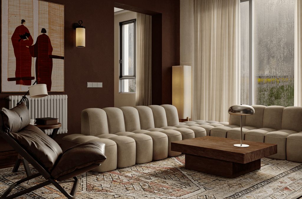 Nội thất trong Mid-Century ưu tiên các món đồ mang tính biểu tường