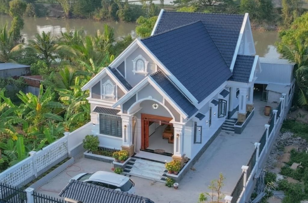 Mẫu nhà ống mái thái đẹp, hiện đại tiết kiệm chi phí