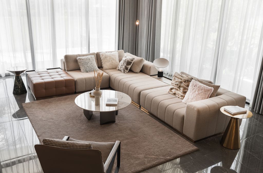 Mẫu phòng khách phong cách hiện đại, tối giản tại Vinhomes Vũ Yên Hải Phòng