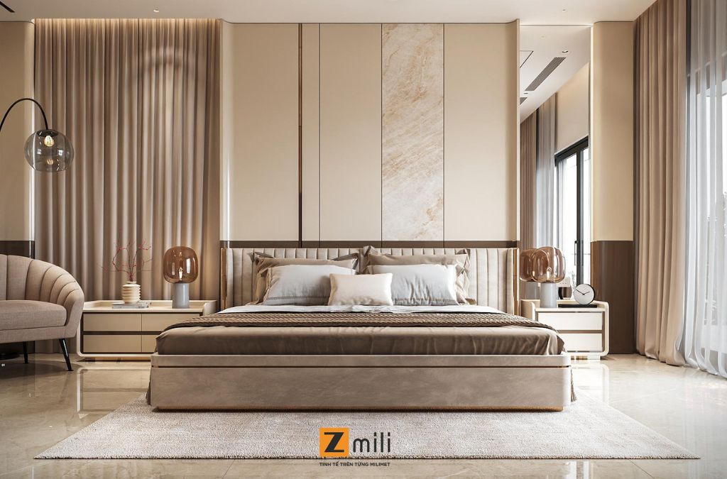 Thiết kế nội thất hiện đại thường phù hợp với gia chủ thích sự đơn giản và tinh tế