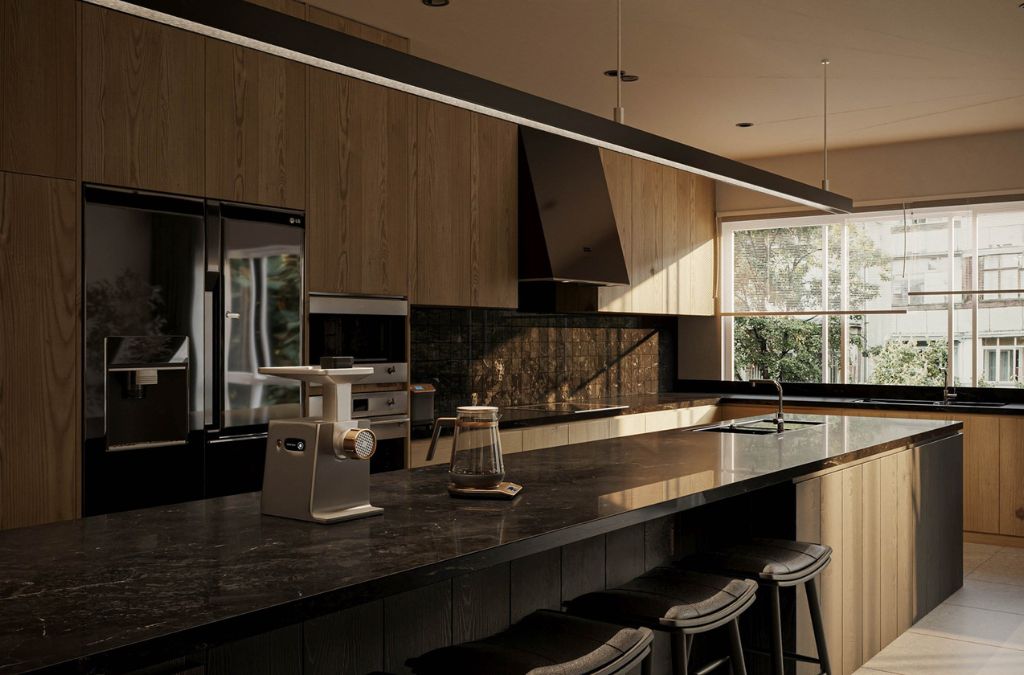 Không gian phong cách hiện đại không gò bó