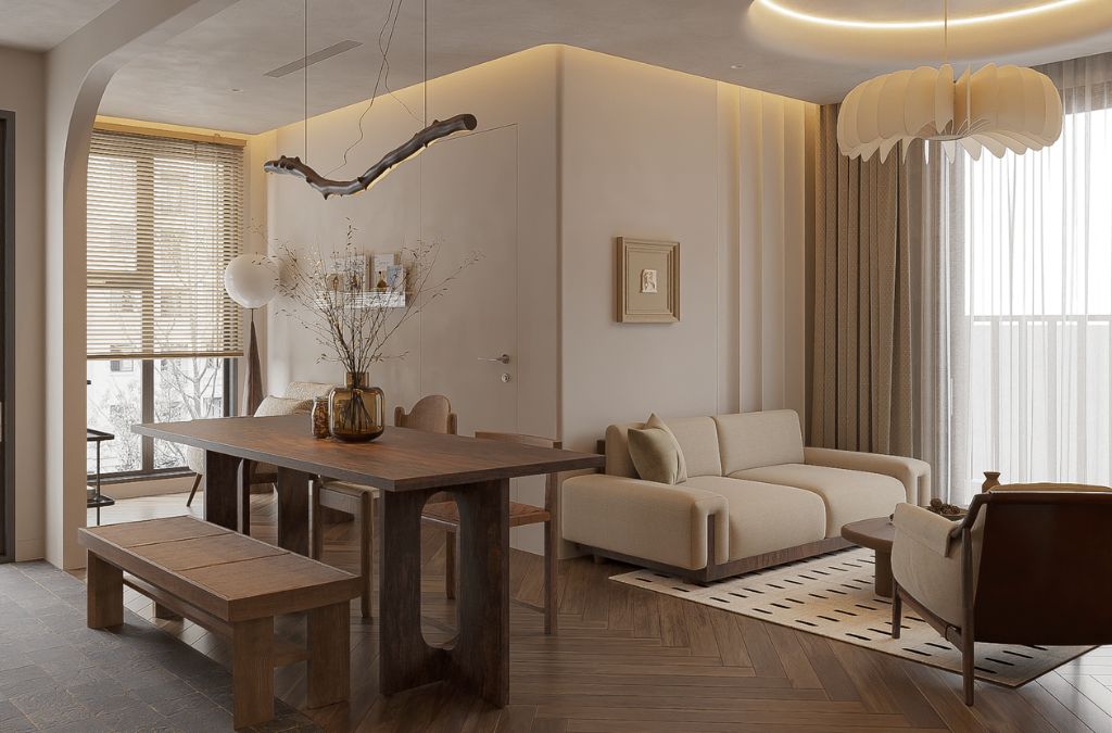 Điều hướng ánh sáng bằng vật liệu và vách ngăn xuyên thấu