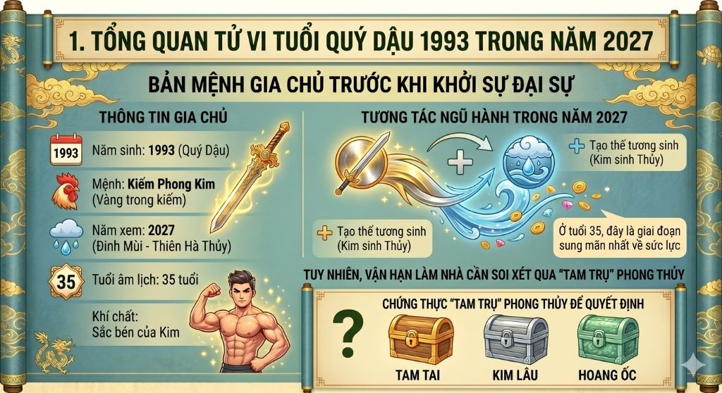 Tổng quan tử vi tuổi Quý Dậu 1993 trong năm 2027