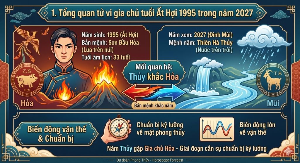 Tổng quan tử vi gia chủ tuổi Ất Hợi 1995 trong năm 2027